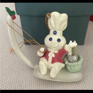 MATRIX PILLSBURY DOUGHBOY ORNAMENT SPATULA SLEIGH DOUGHBOY AS SANTA 1997